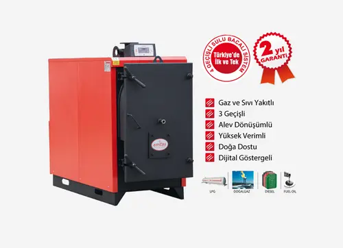 3 Geçişli Gaz / Sıvı Yakıtlı Merkezi Sistem Kalorifer Kazanları